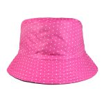 Polka dot bucket hat