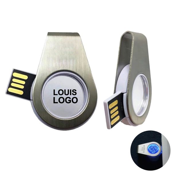 16G Light Up 360 degrees Rotating Acrylic USB