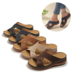 Comfortable Wide Beach Sandals for Women, Orthotic