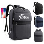 Oxford Travel Backpack With Usb Charging Port