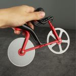 Creative Bicycle Stainless Steel Roller Pizza Cutter