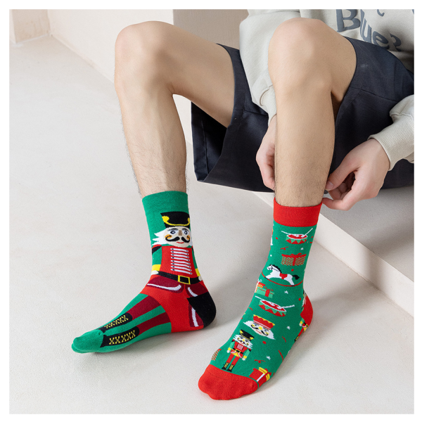 Christmas Creative Jacquard Cotton Socks