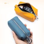 Large Capacity Soft Leather Car Keychain Wallet Purse