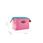 Portable Business Travel Double Zipper Cotton Cosmetic Bags