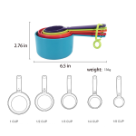 Plastic Measuring Cups and Spoons Set