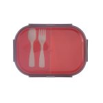 Three Compartment Plastic Lunch Box Kit