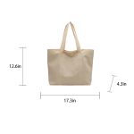 Large Capacity Single Shoulder Canvas Tote Bag