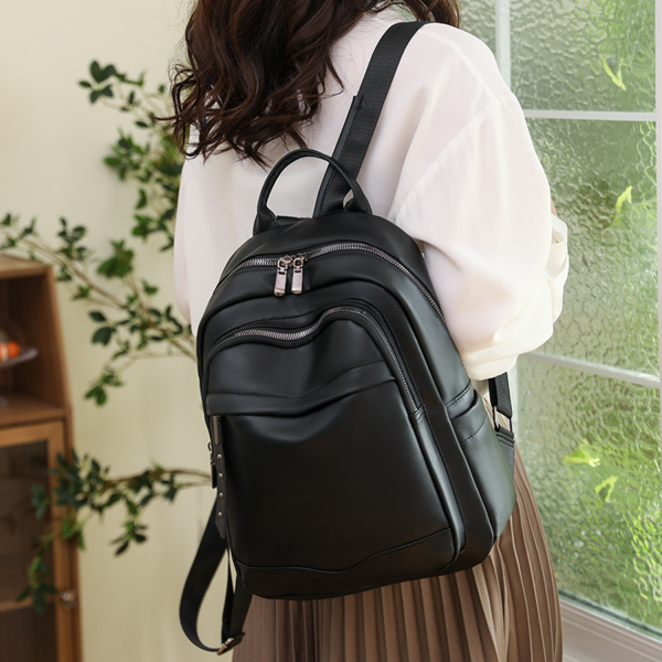 PU Soft Leather Backpack