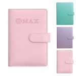 A6 binder zipper pocket PU leather notebook case