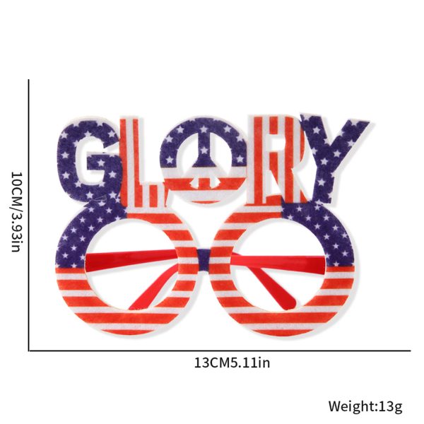 American Independence Day Monogrammed Flag Eyeglass Frames