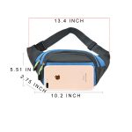 Nylon Fanny Pack With 3 Zipper Pockets