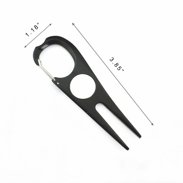 Aluminum Clip Divot Tool with Golf Ball Marker