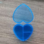 Mini Three Grid Heart-Shaped Portable Travel Medicine Box