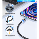 3 in 1 USB Data Line Magnetic Streamer