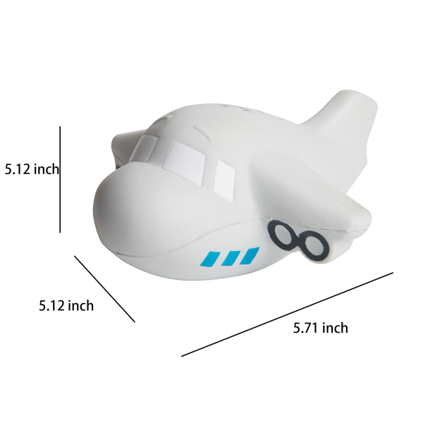 PU Foam Airplane Ball - Polyurethane Stress Relief Toy