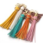 PU Leather Tassel Keychains