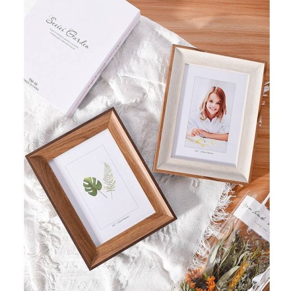 Minimalist wooden photo frame