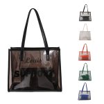 Jelly PVC Tote Bag One Shoulder Large Handbag