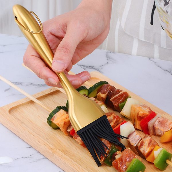 Stainless steel barbecue brush