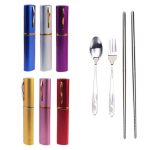 3 in 1 Stainless Steel Chopsticks Fork Spoon Cutlery Set