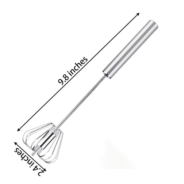 Stainless Whisk: Effortless Egg & Cream Mixer