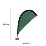 Double-Sided Teardrop Flag with Aluminum Pole & Ground Spike