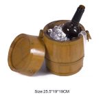 Multi-style vintage oak fresh-keeping ice bucket