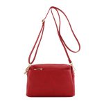 Fashion Triple Zip Small Crossbody Bag