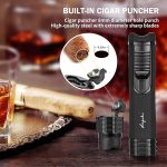 Triple Jet Flame Cigar Lighter with Punch Draw Enhancer