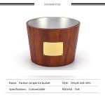 Multi-style vintage oak fresh-keeping ice bucket