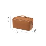 PU Leather Portable Waterproof Travel Cosmetics Storage Bag