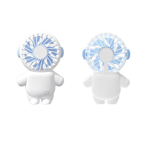 Cartoon USB Charging Mini Desktop Little Astro Handheld Fan