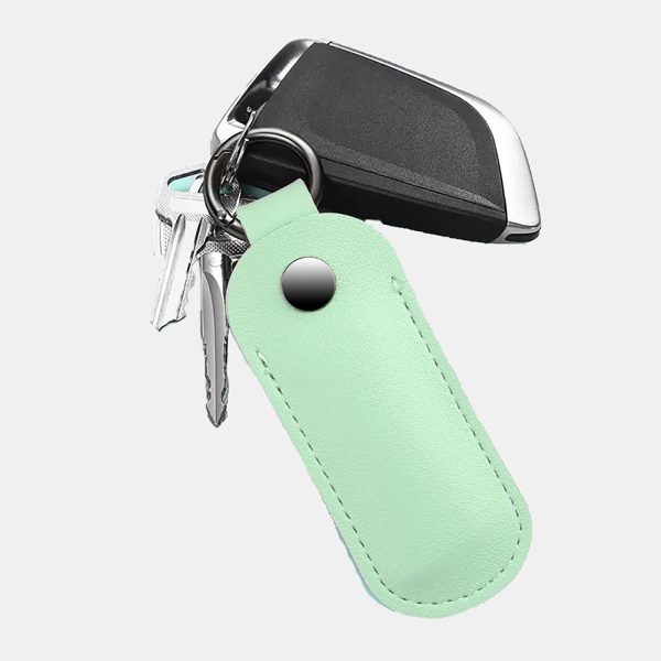 PU Leather U Disk Pouch Key Ring Holder