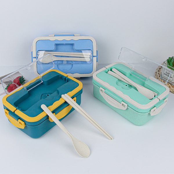 Portablefor Student Office Plastic Insulated Bento Lunch box