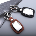 Creative business gift leather car keychain