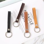 Creative retro leather keychain