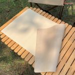 Outdoor camping barbecue oil-proof PU leather table mat