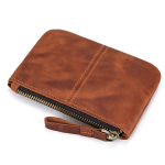 Stylish & Practical Men's Genuine Leather Coin & Key Pouch