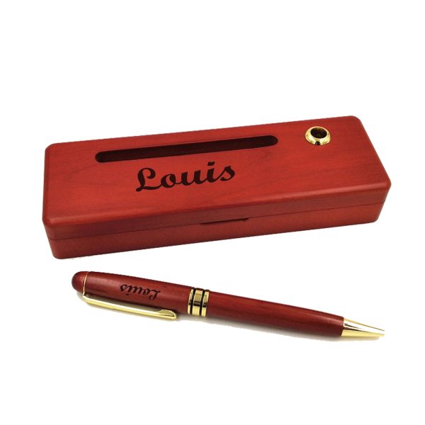 Pen With Wood Case