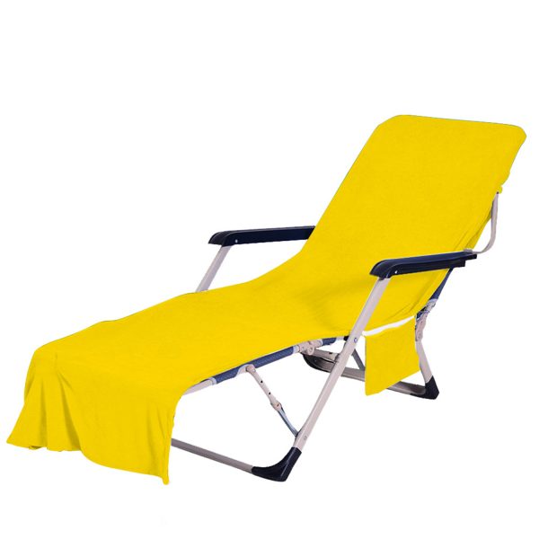 Lounge Chair Cover With Side Pockets Garden Beach Hotel