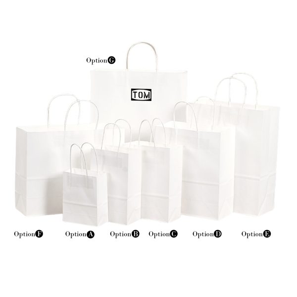 Clothing/Coffee/Gift/Food Delivery Kraft Paper Carry Bags