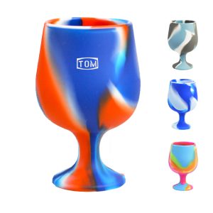 Outdoor Portable Anti Drop Silicone Folding Red Wine Glass