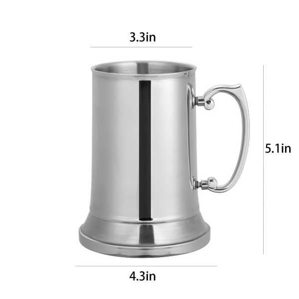 13.5oz Stainless Steel Beer Mugs