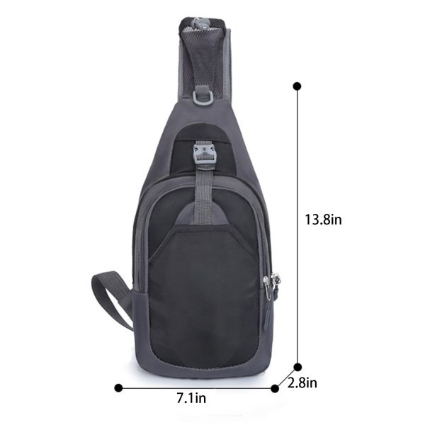 Multi Functional Leisure Sports Splash Proof Men's Chest Bag