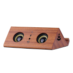 Creative Solid Wood Speaker Wireless Phone Stand