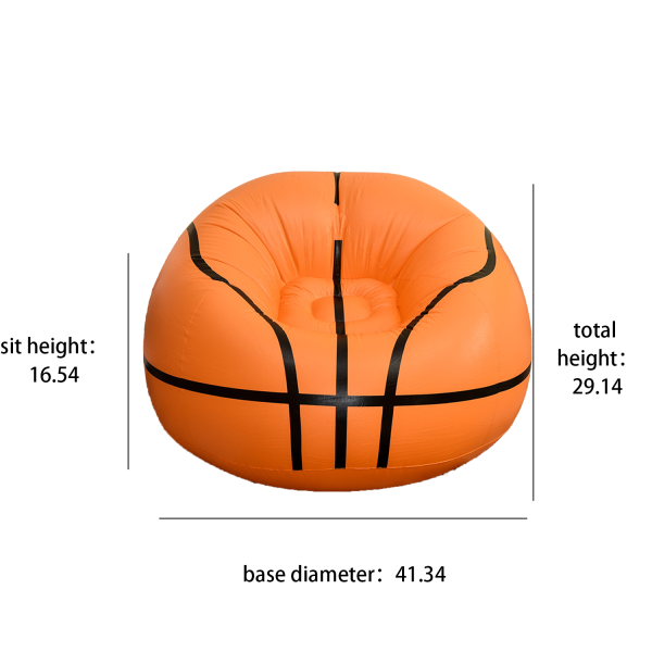 PVC inflatable lazy basketball sofa