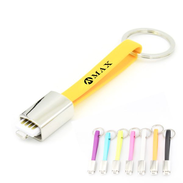 Magnetic Apple Android 2-in-1 Data Cable with Keychain