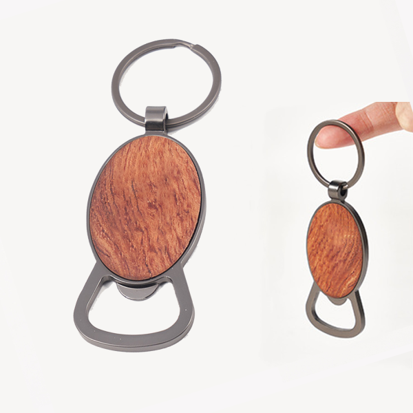 Wooden Bottle Opener Keychains