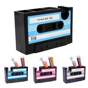 Retro Tape Clip Knife Office Stationery Student Pen Holder