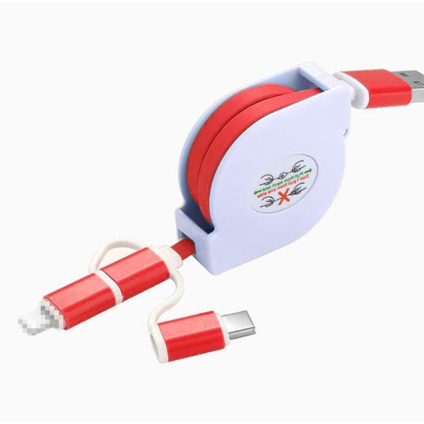 3-In-1 Retractable Charging Cable